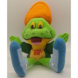 Dig 'Em Frog Smacks 1997 Kellogg's Cereal Bean Bag Breakfast Bunch Plush 9"